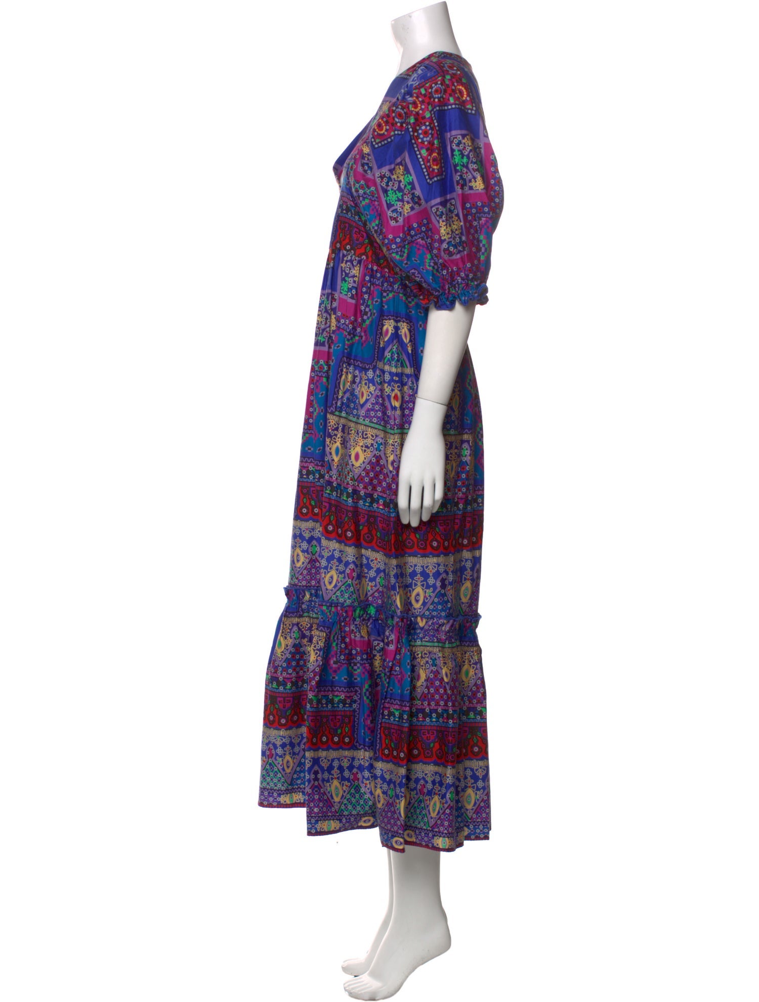 Hunter Bell Paisley Print Long Dress