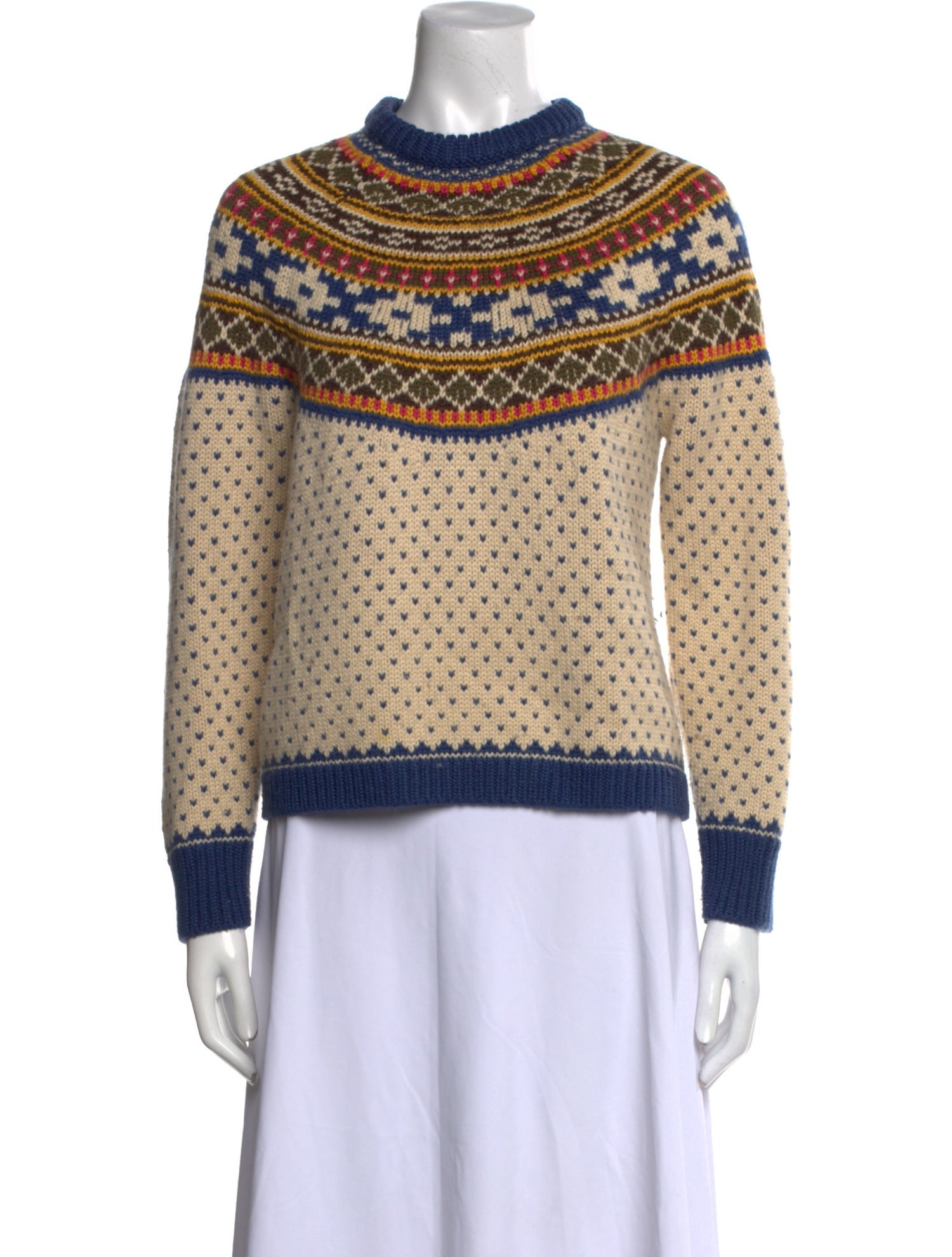 Hunter Bell Patterned Mock Neck Sweater