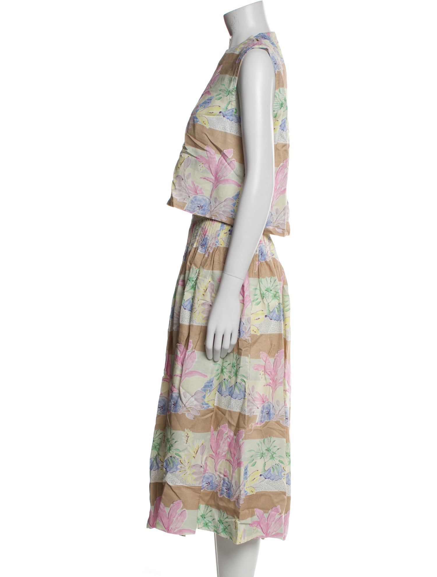 Hunter Bell Linen Floral Print Skirt Set