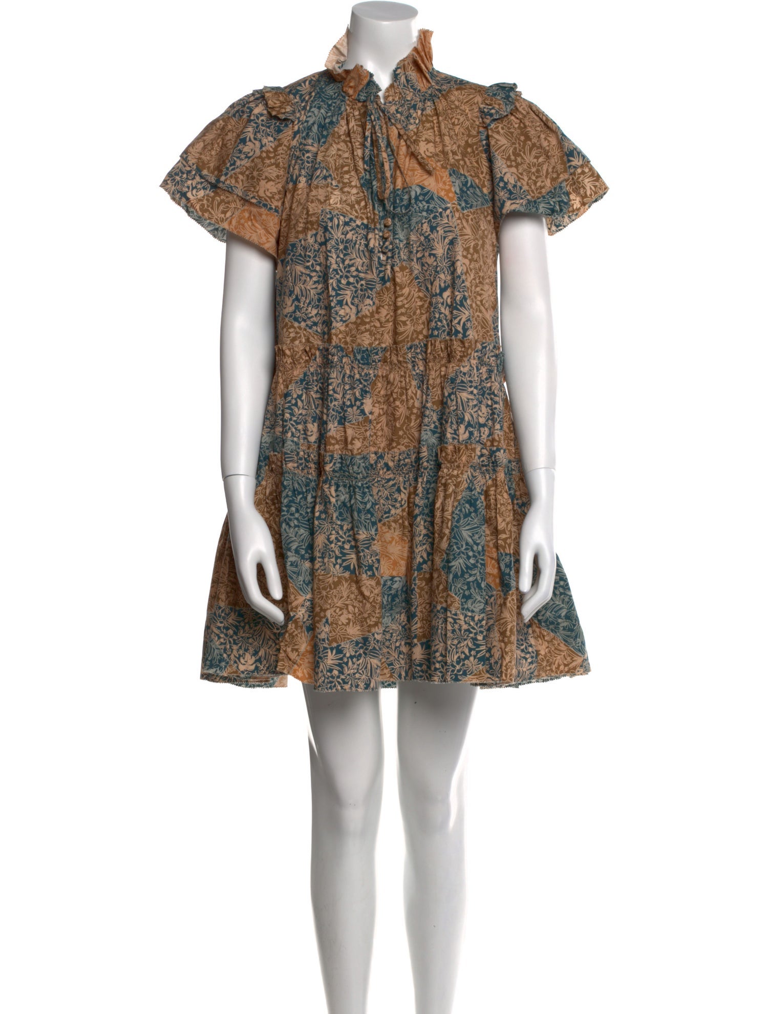 Hunter Bell Printed Mini Dress