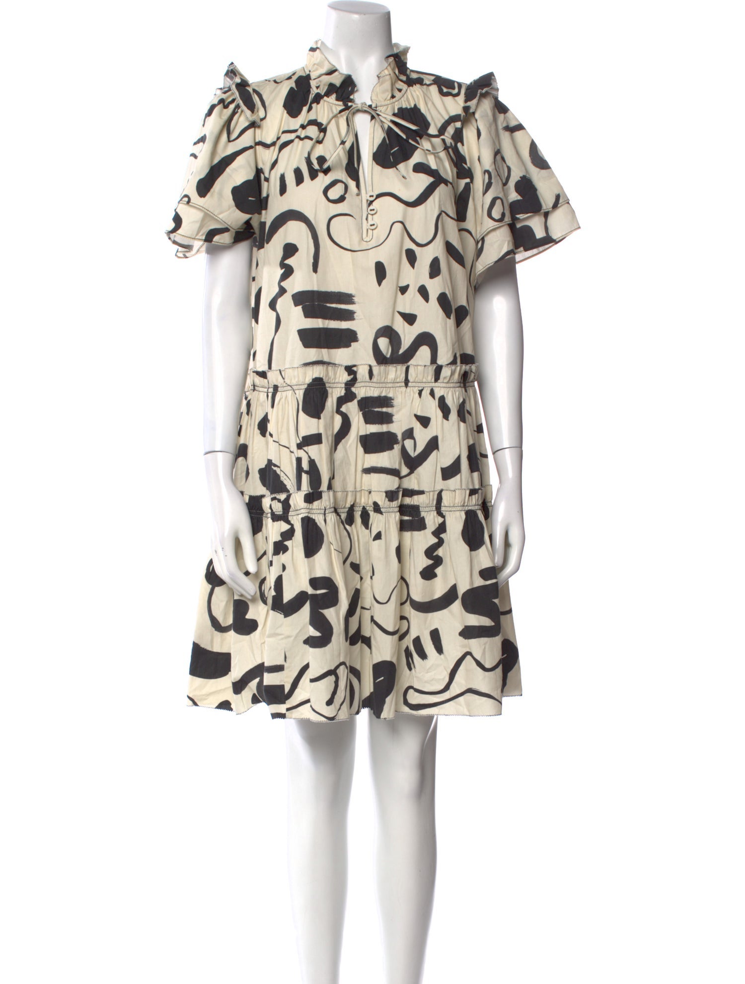 Hunter Bell Printed Knee-Length Dress