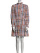 Hunter Bell Plaid Print Mini Dress