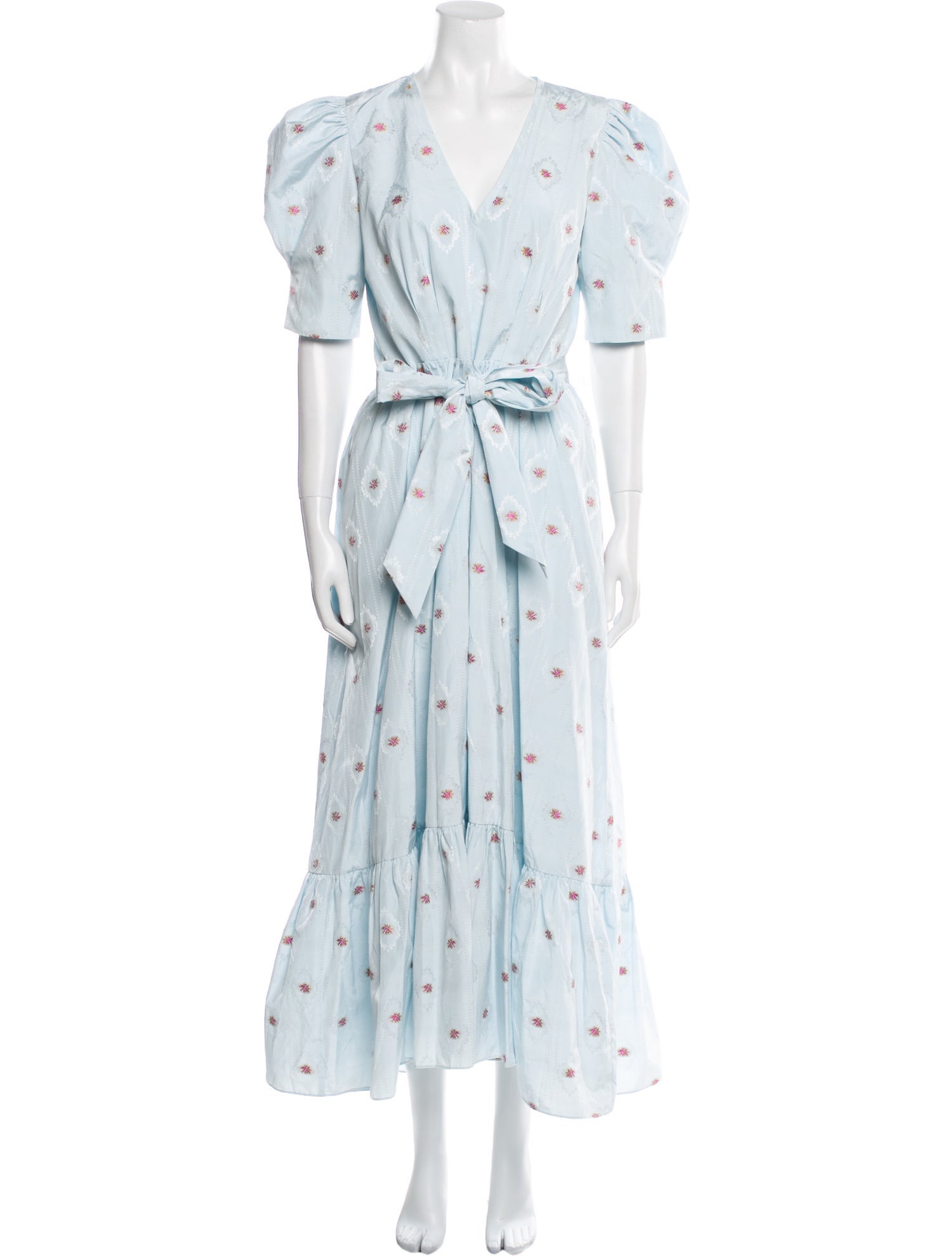 Hunter Bell Floral Print Long Dress