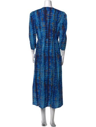 Hunter Bell Printed Midi Length Dress