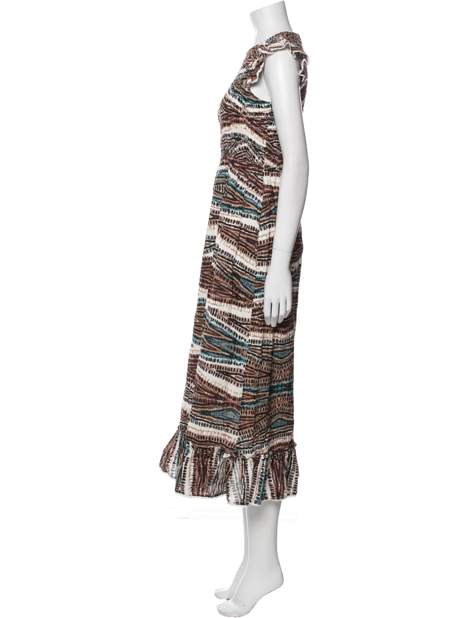 Hunter Bell Printed Long Dress