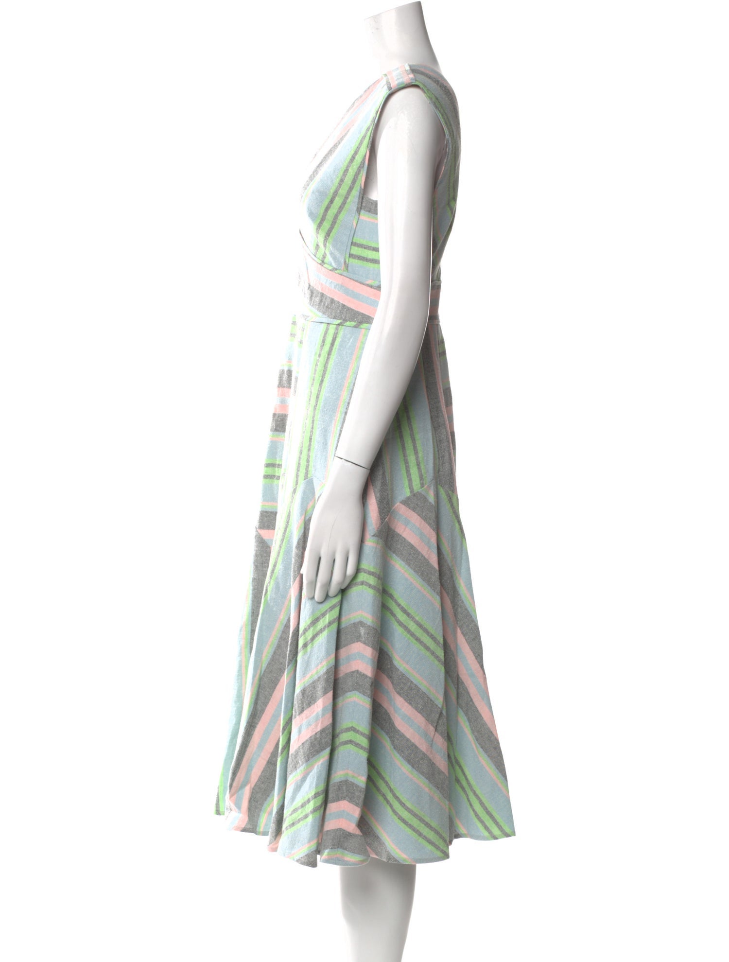 Hunter Bell Linen Midi Length Dress