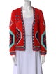 Hunter Bell Printed Open Front Sweater