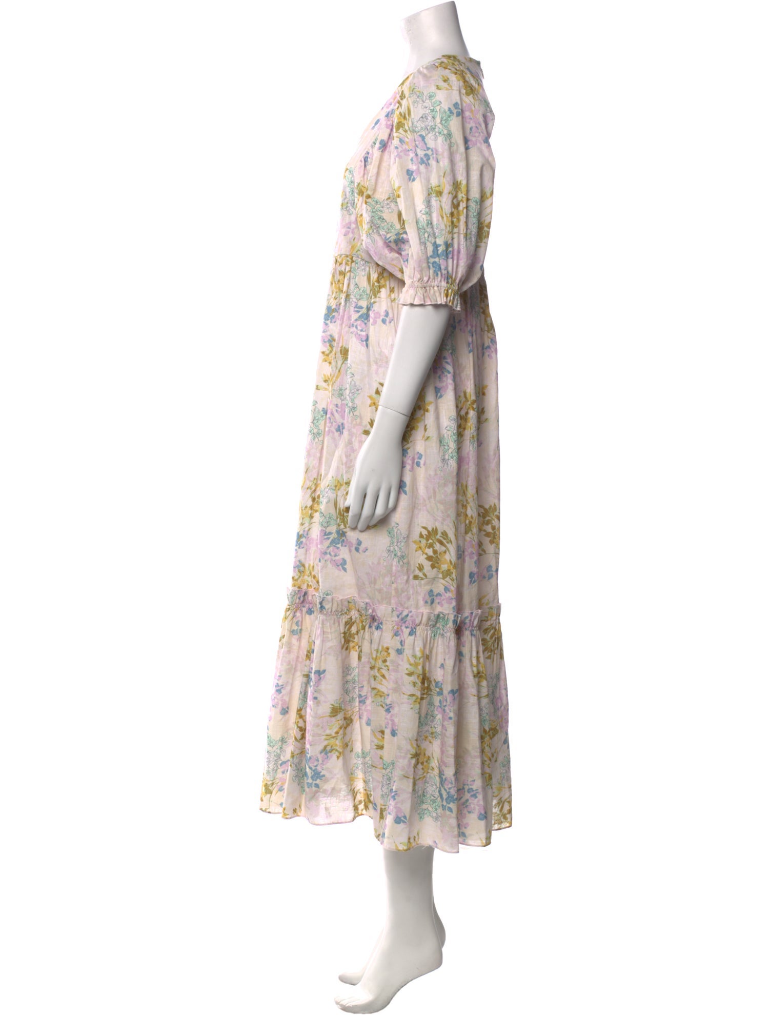 Hunter Bell Floral Print Long Dress