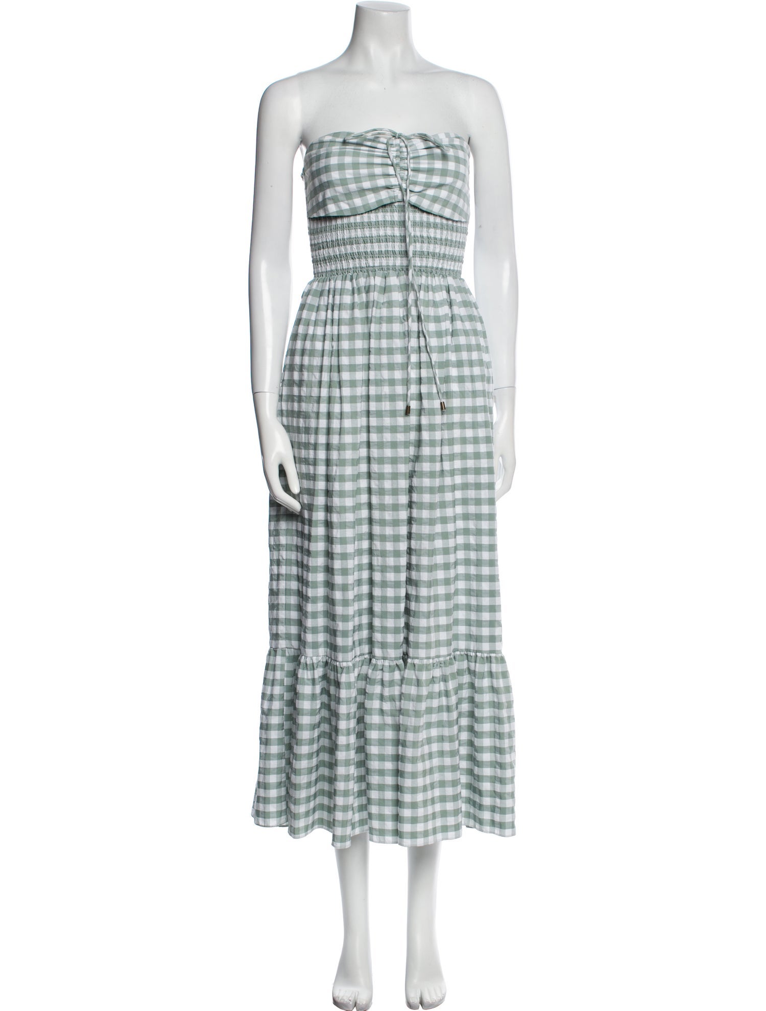 Hunter Bell Plaid Print Long Dress