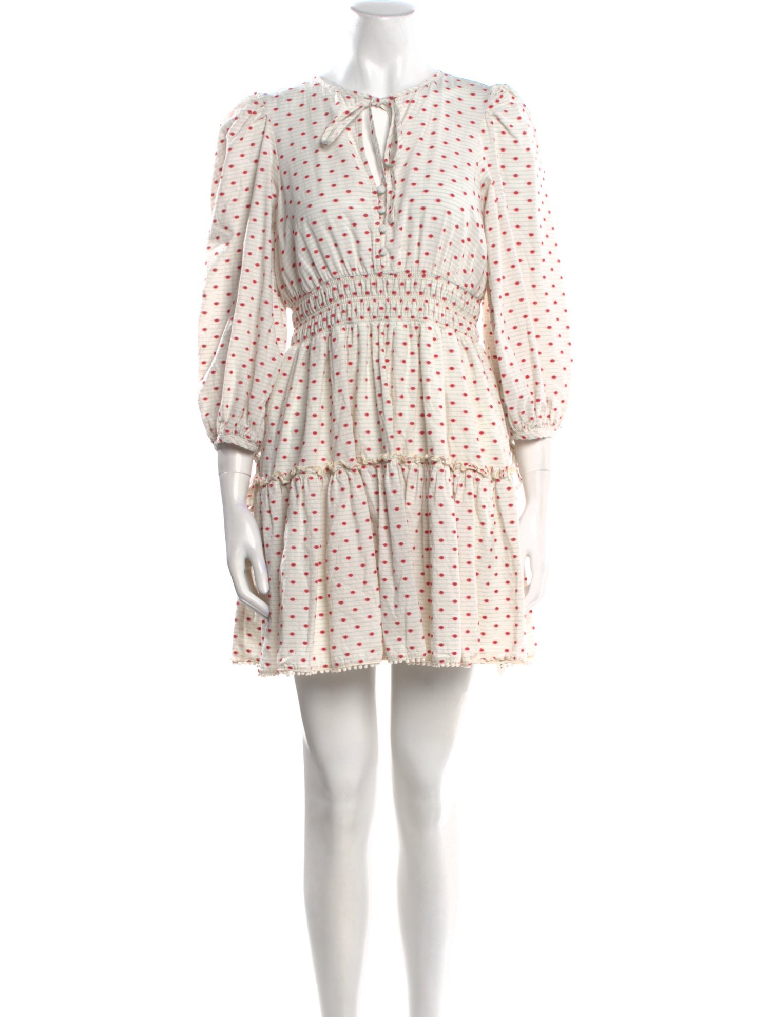 Hunter Bell Polka Dot Print Mini Dress