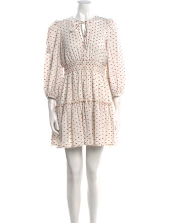 Hunter Bell Polka Dot Print Mini Dress