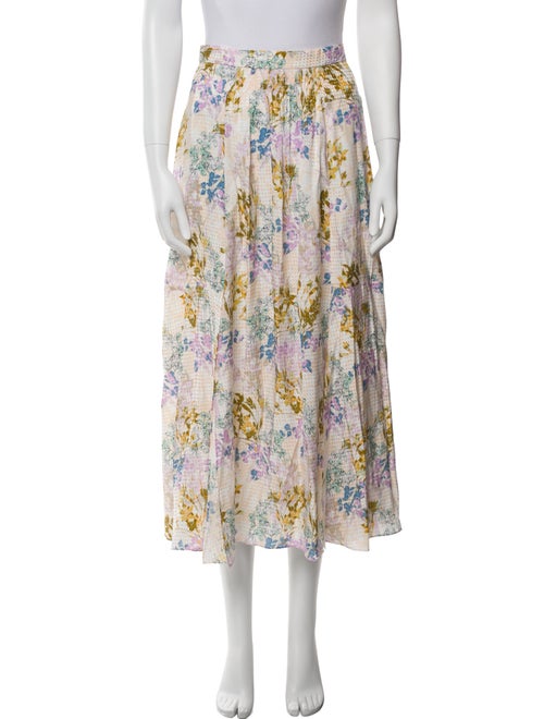 Hunter Bell Silk Midi Length Skirt