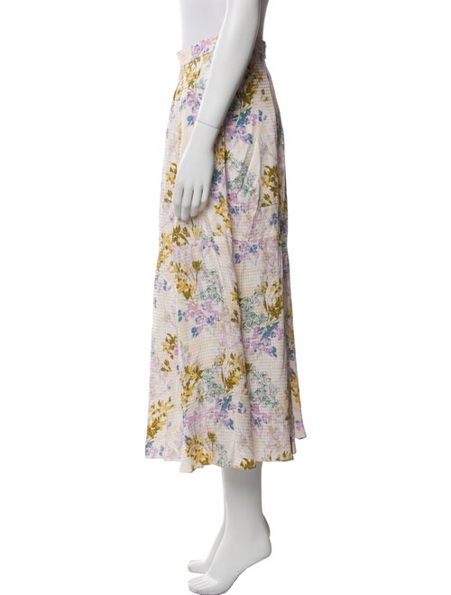 Hunter Bell Silk Midi Length Skirt