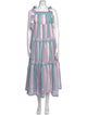 Hunter Bell Striped Midi Length Dress