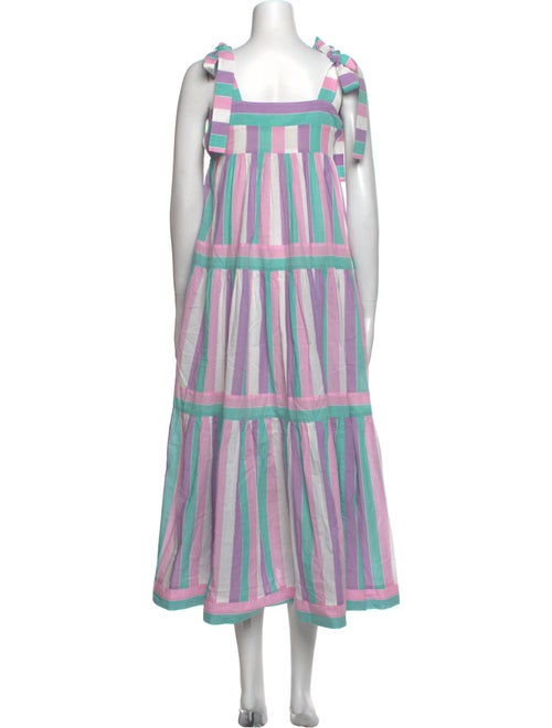 Hunter Bell Striped Midi Length Dress