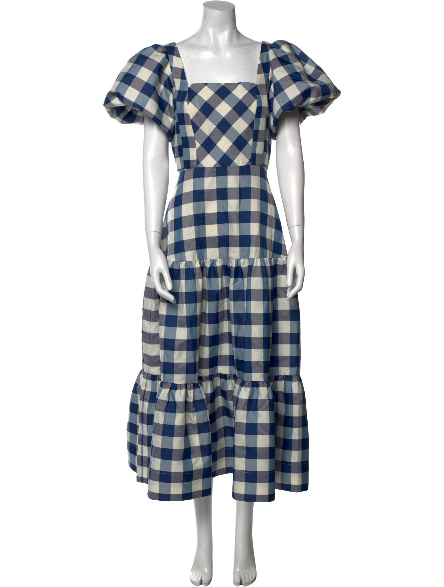 Hunter Bell Plaid Print Long Dress