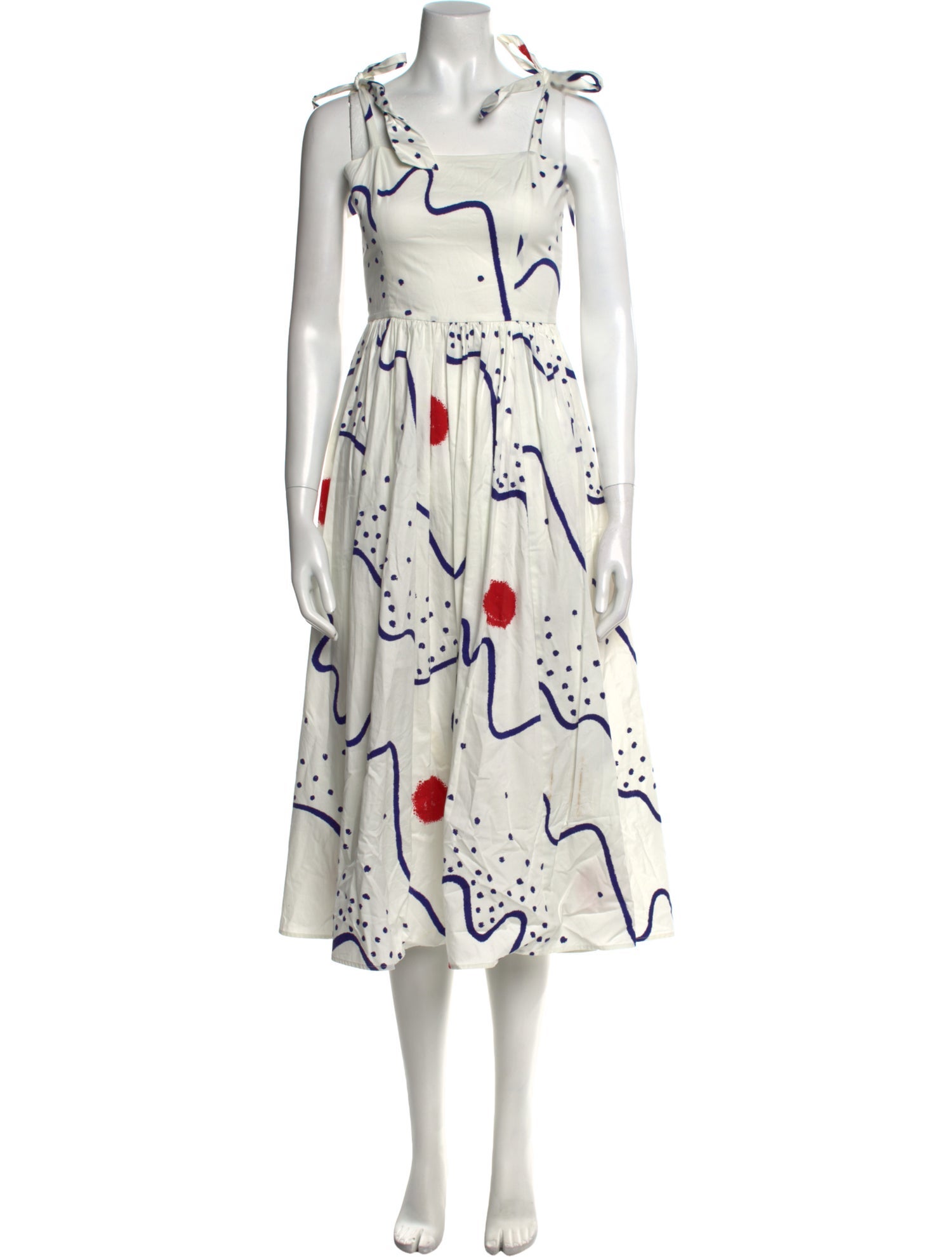 Hunter Bell Printed Midi Length Dress