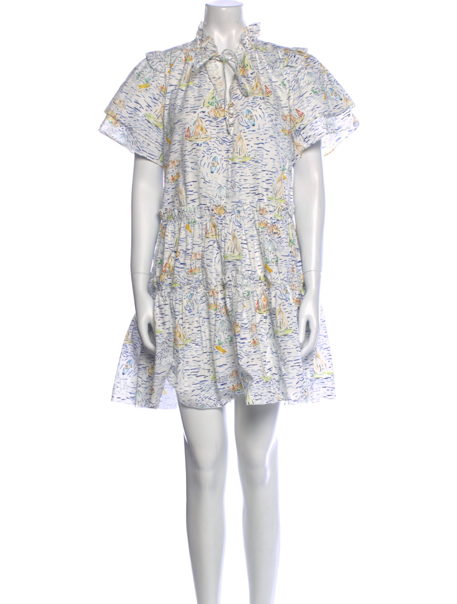 Hunter Bell Printed Mini Dress