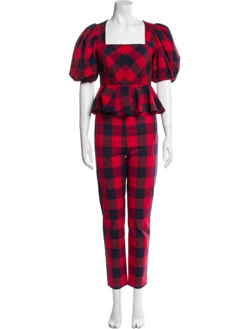 Hunter Bell Plaid Print Pant Set