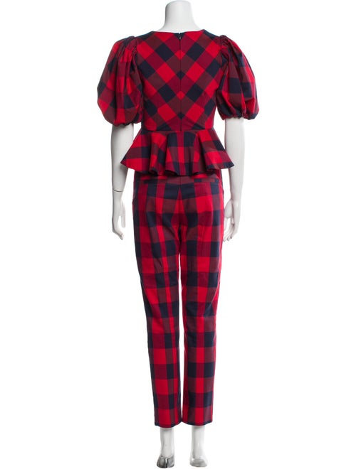 Hunter Bell Plaid Print Pant Set
