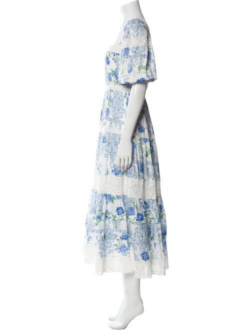 Hunter Bell Floral Print Long Dress