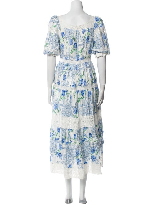 Hunter Bell Floral Print Long Dress