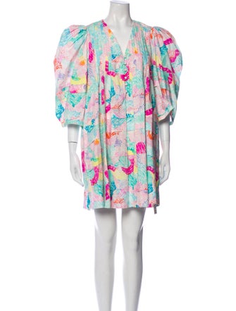 Hunter Bell Printed Mini Dress