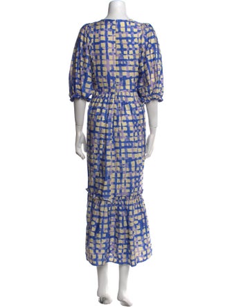 Hunter Bell Printed Long Dress