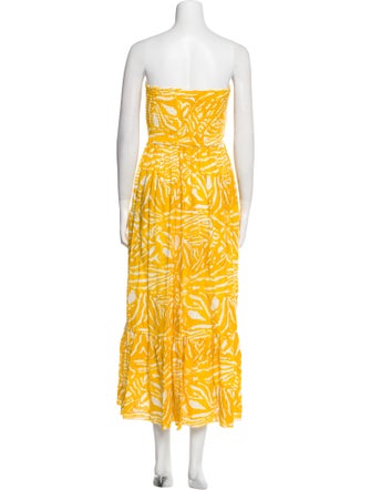 Hunter Bell Printed Midi Length Dress