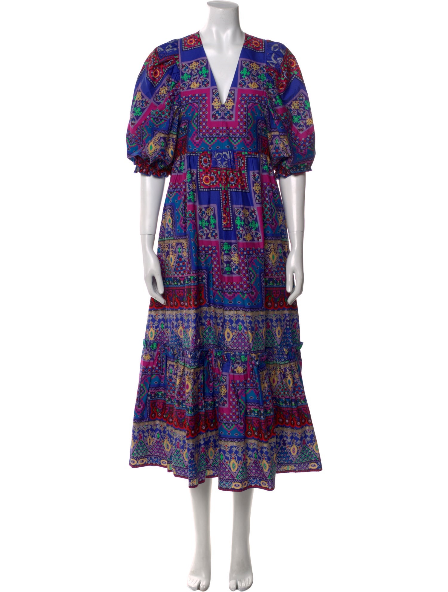 Hunter Bell Paisley Print Long Dress