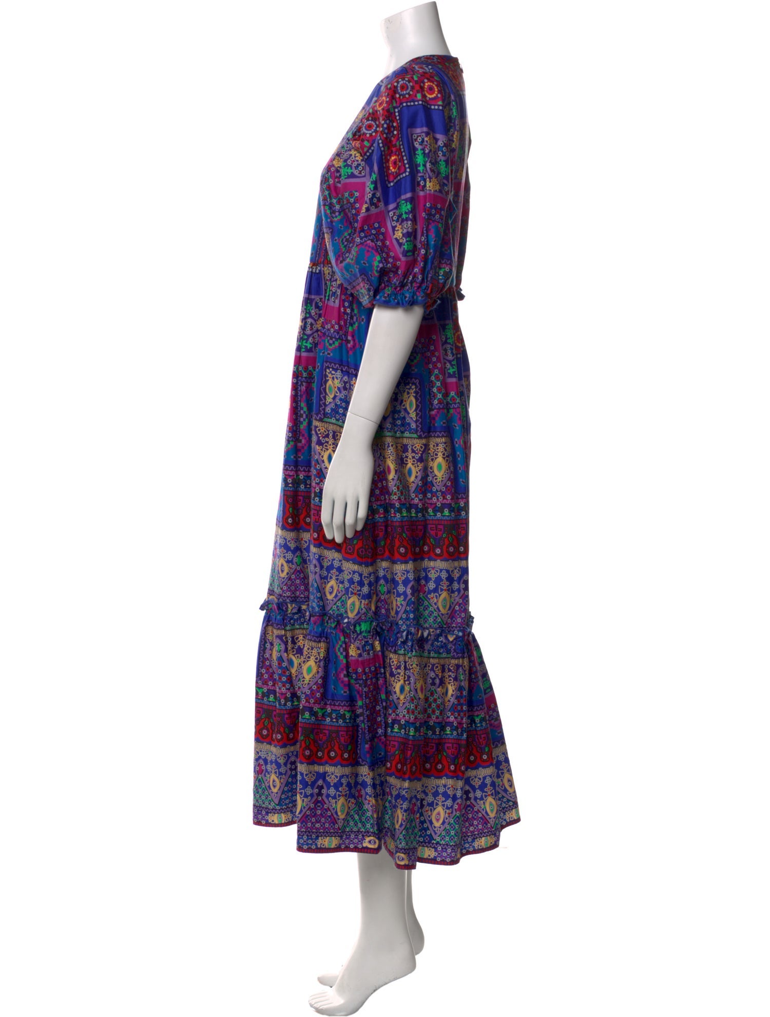 Hunter Bell Paisley Print Long Dress