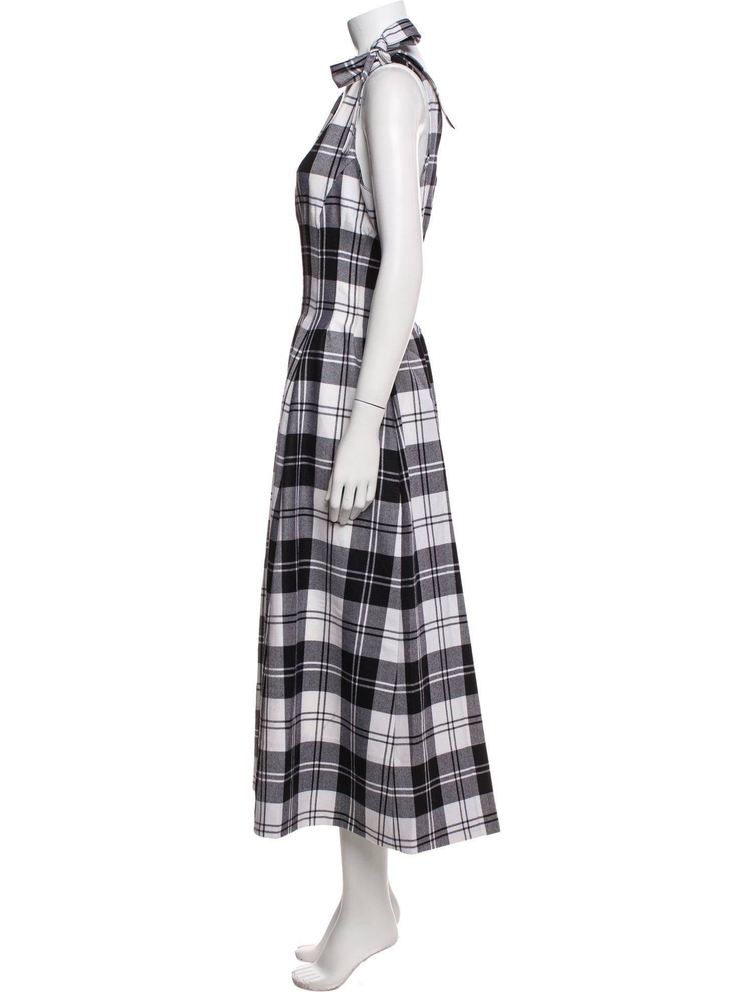 Hunter Bell Plaid Print Long Dress