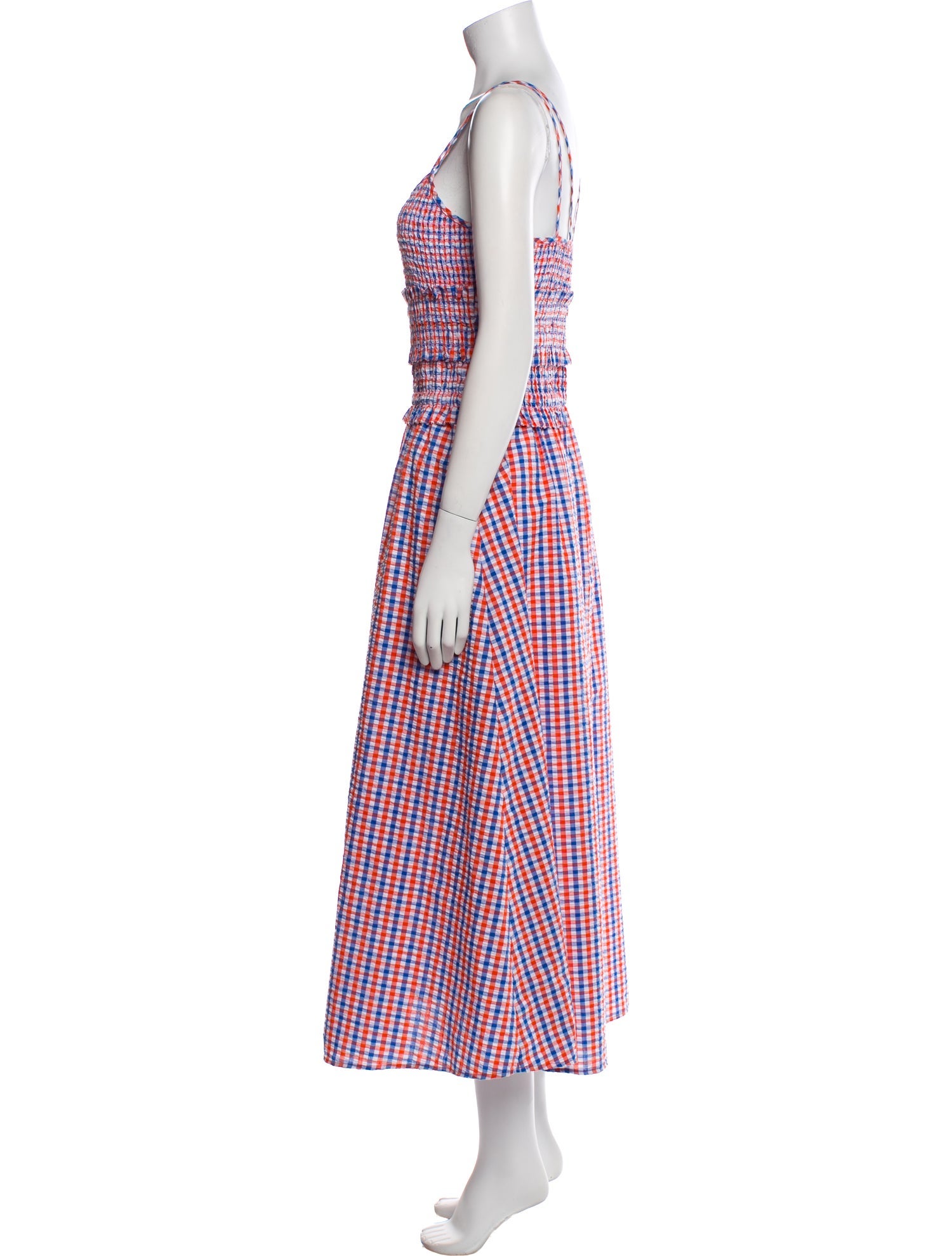Hunter Bell Plaid Print Long Dress