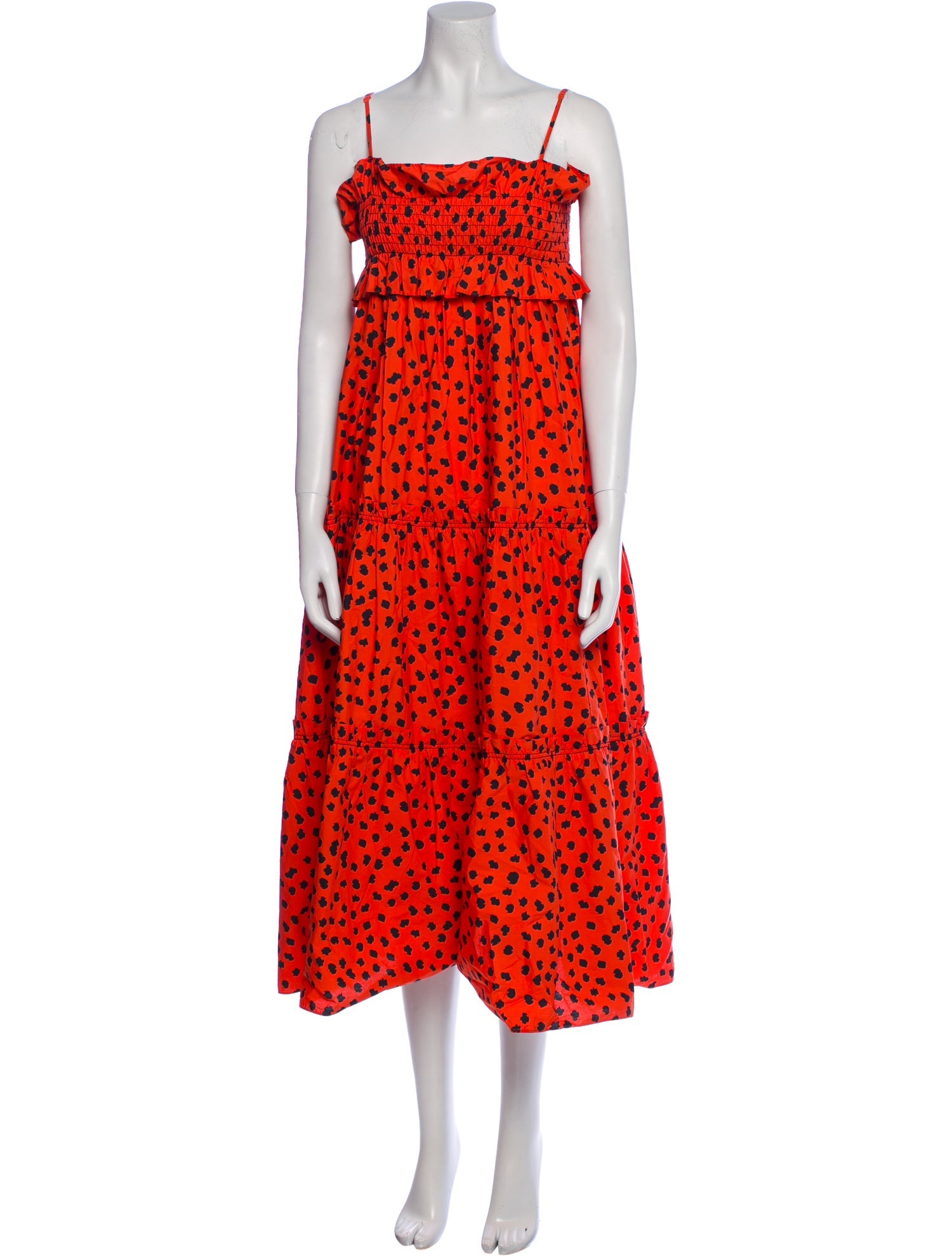 Hunter Bell Printed Midi Length Dress