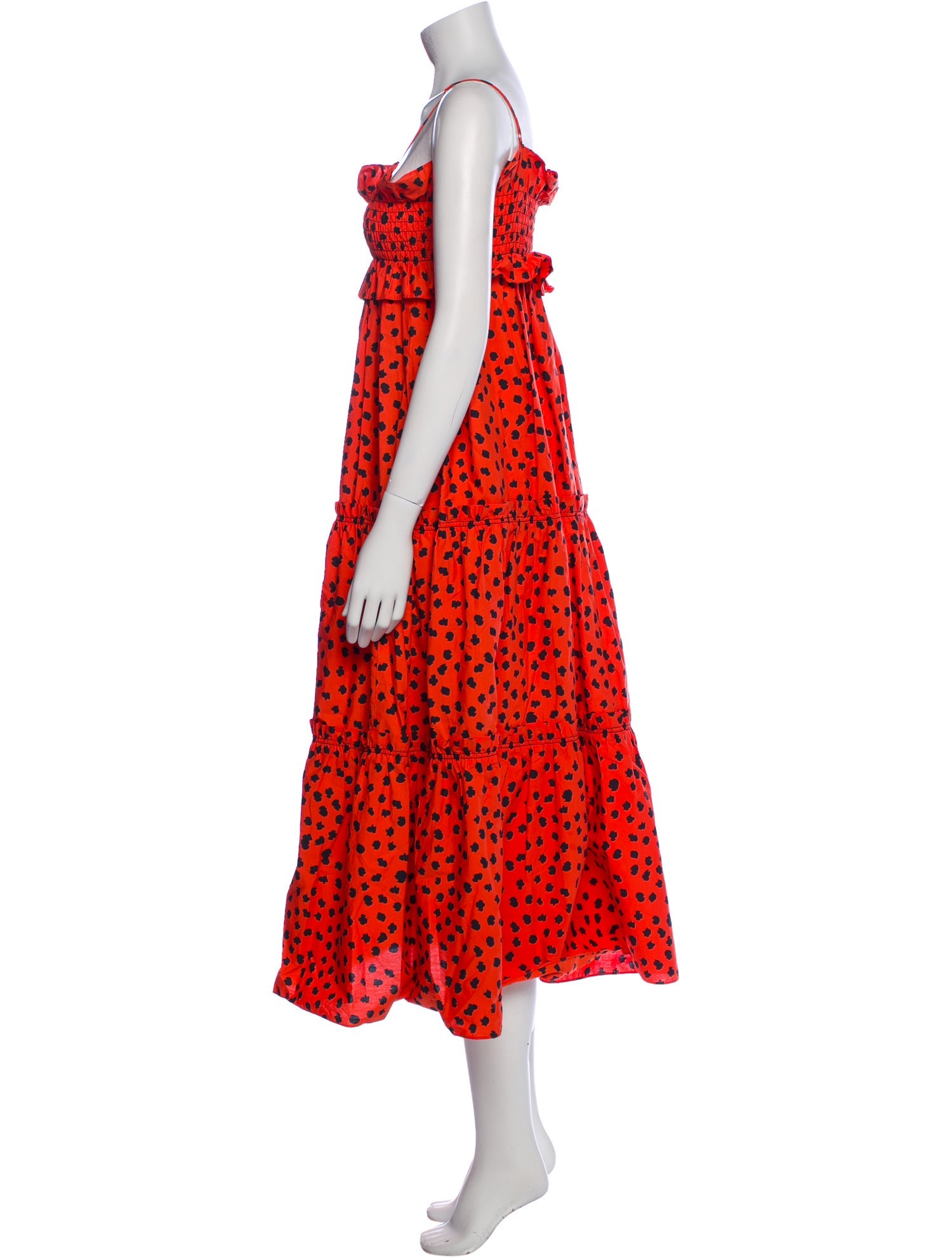 Hunter Bell Printed Midi Length Dress