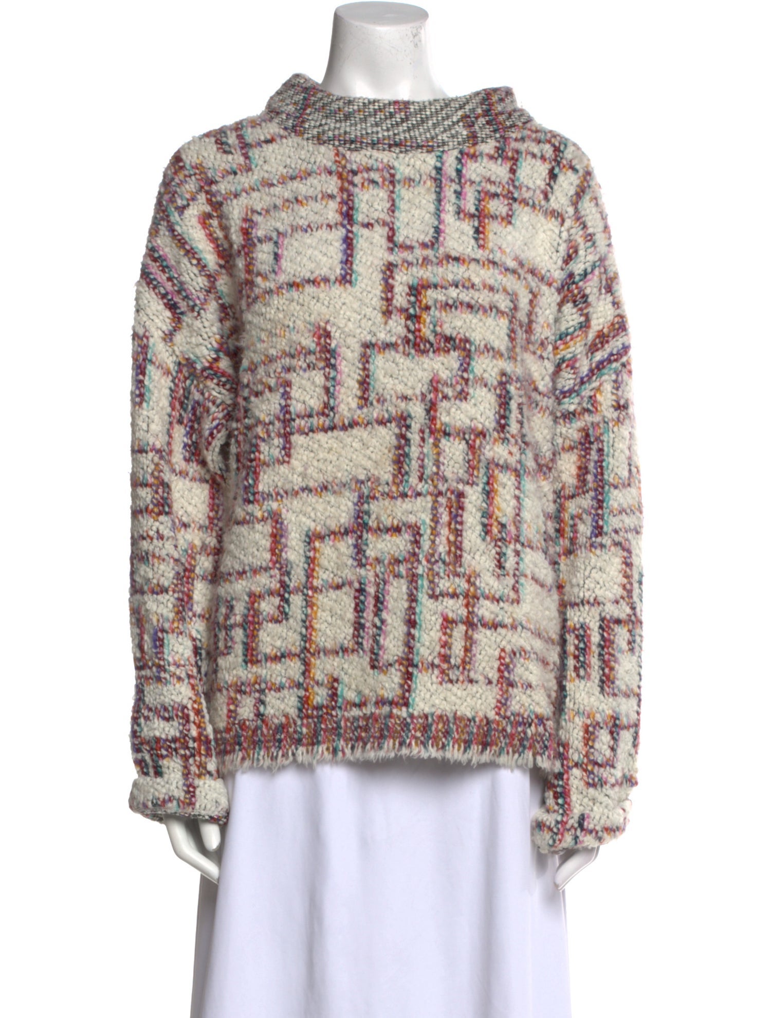 Hunter Bell Printed Mock Neck Sweater
