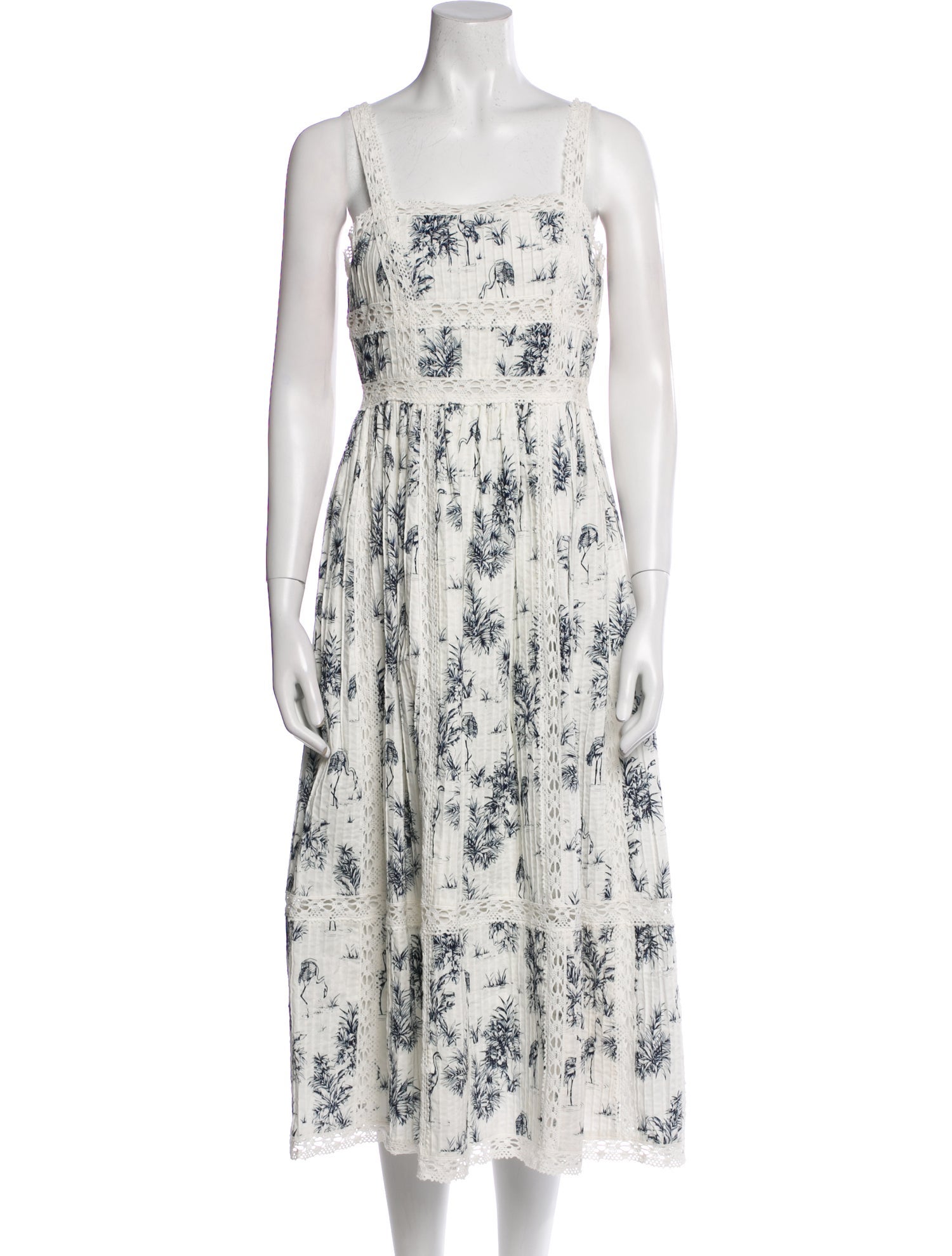 Hunter Bell Floral Print Midi Length Dress w/ Tags