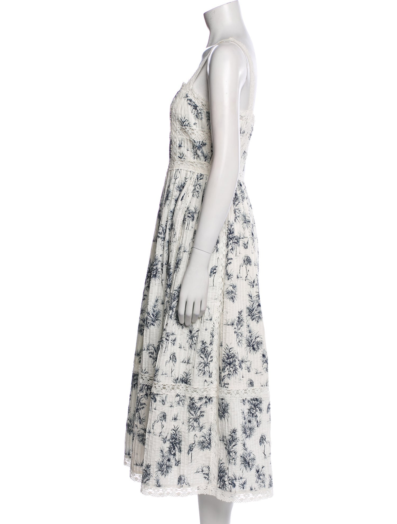 Hunter Bell Floral Print Midi Length Dress w/ Tags