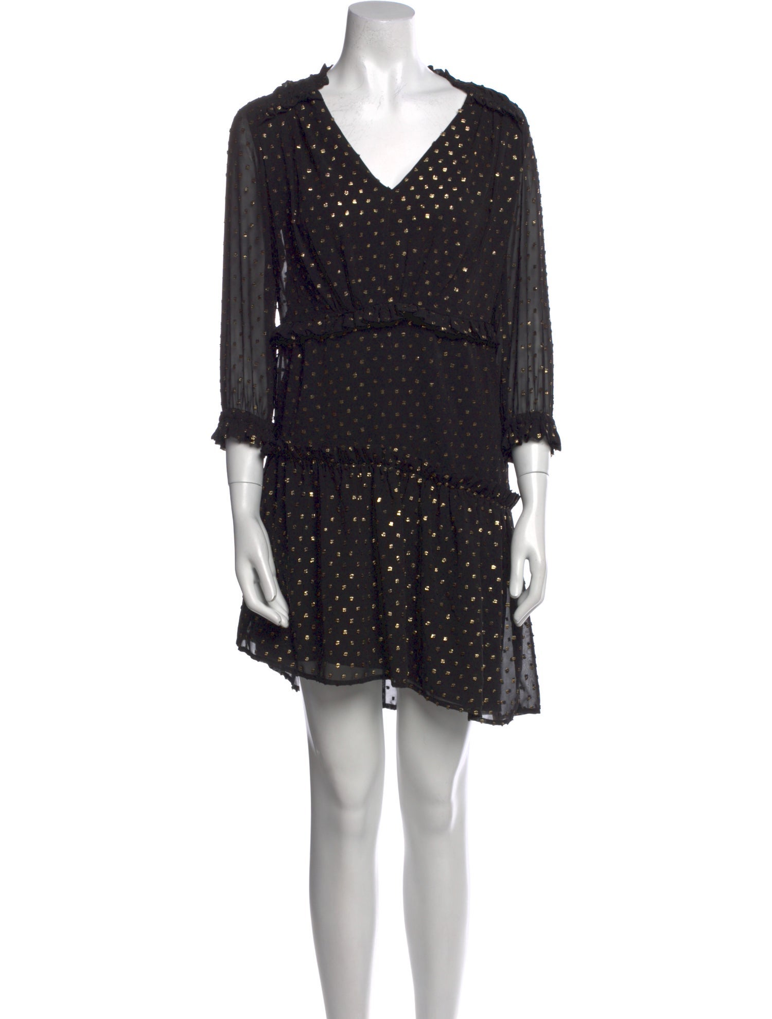 Hunter Bell Polka Dot Print Mini Dress