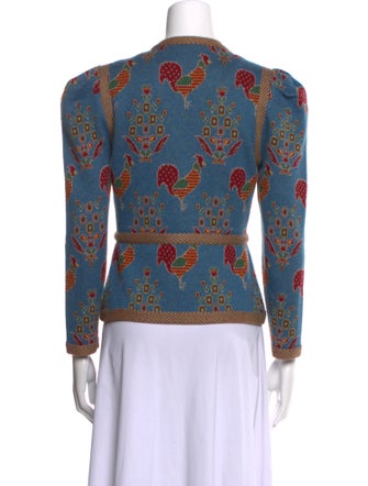 Hunter Bell Printed V-Neck Sweater