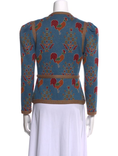 Hunter Bell Printed V-Neck Sweater