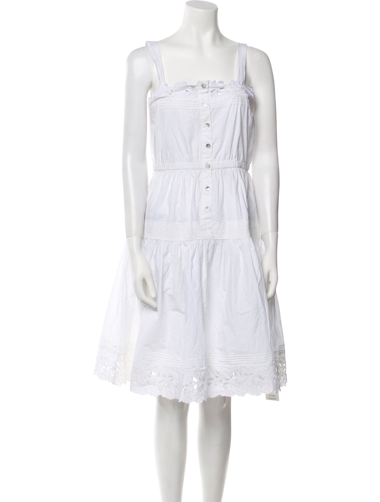 Hunter Bell Square Neckline Knee-Length Dress