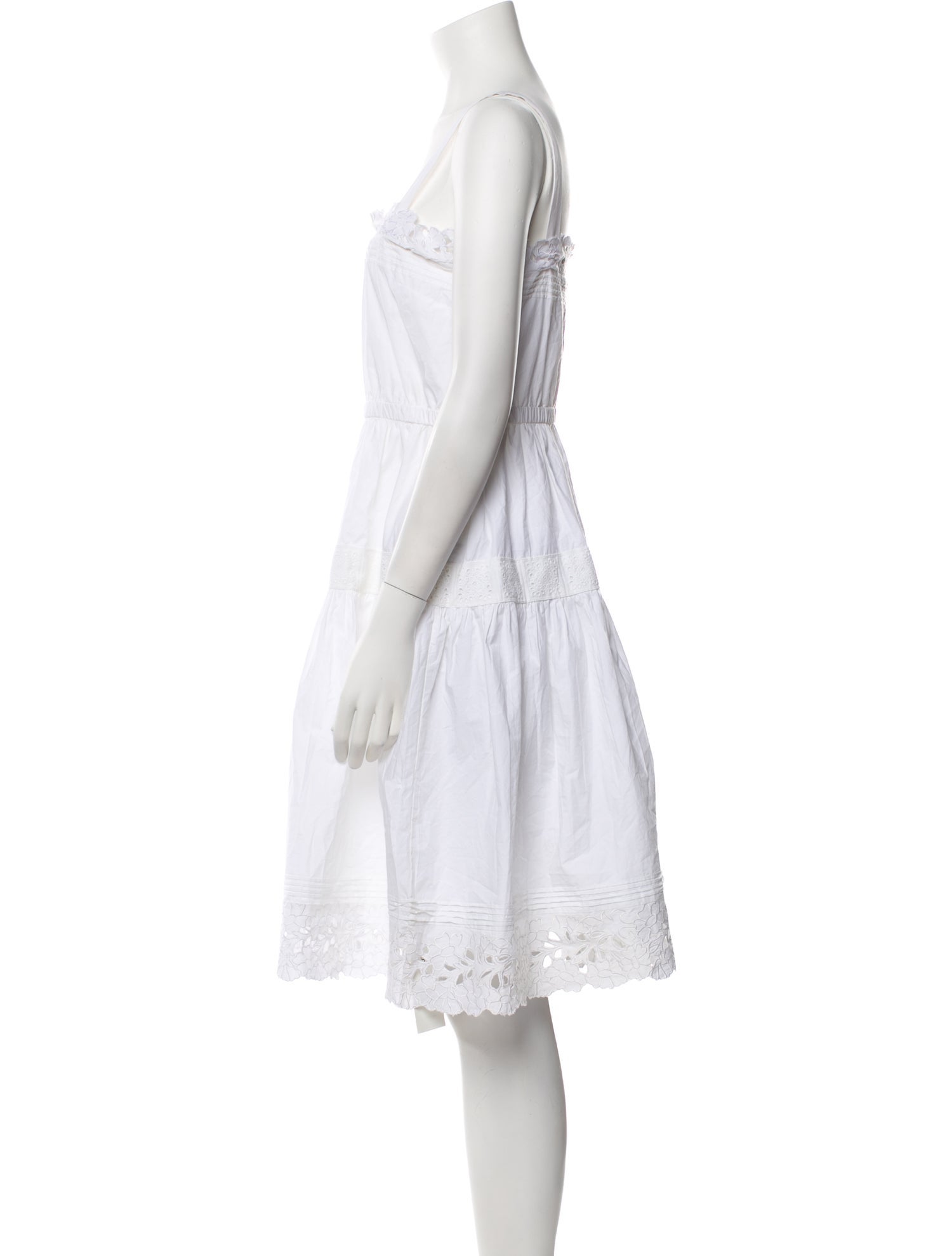 Hunter Bell Square Neckline Knee-Length Dress