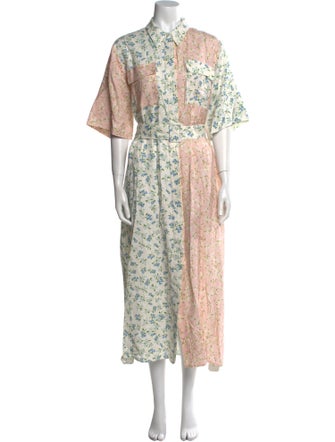 Hunter Bell Floral Print Long Dress