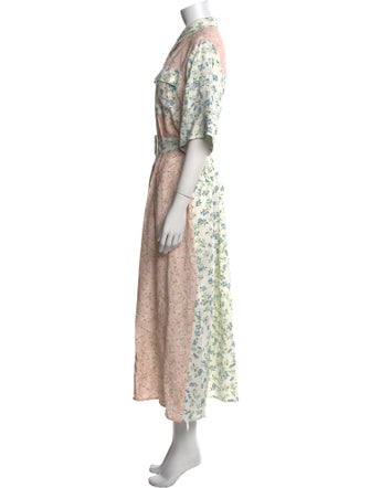 Hunter Bell Floral Print Long Dress
