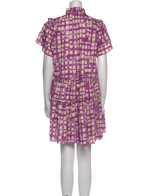 Hunter Bell Plaid Print Mini Dress