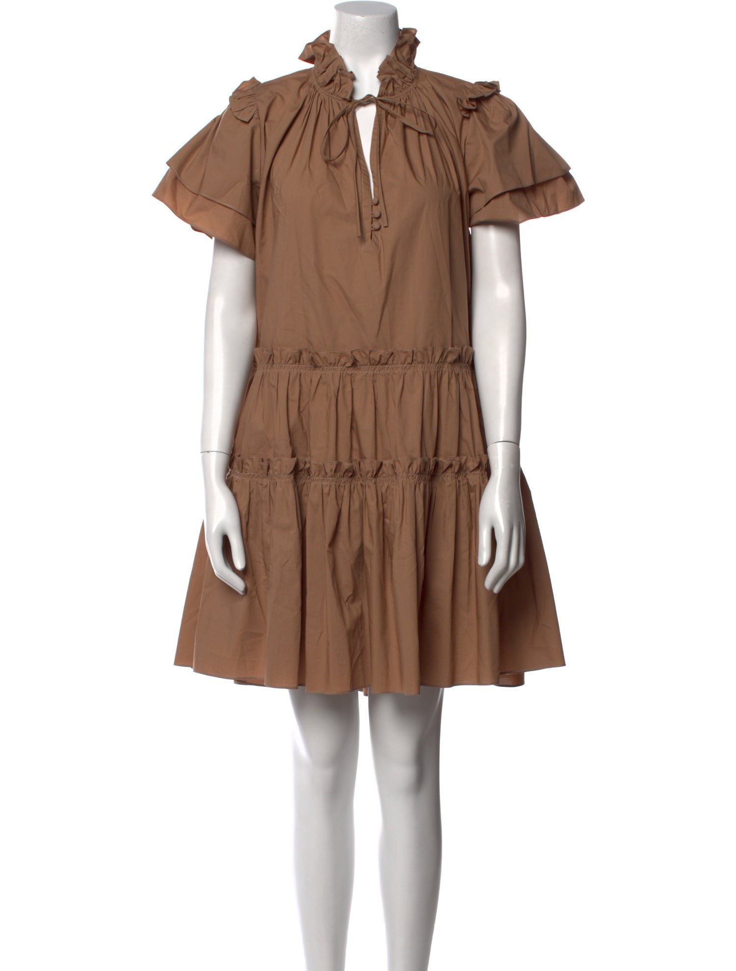 Hunter Bell Mock Neck Mini Dress