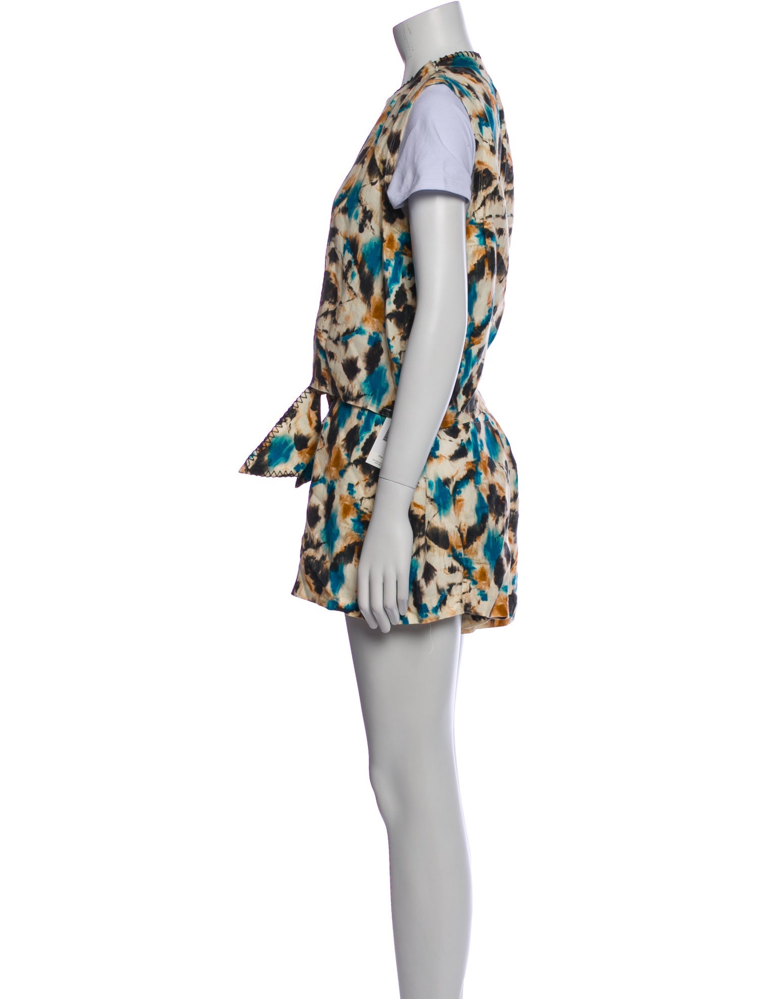 Hunter Bell Linen Tie-Dye Print Short Set