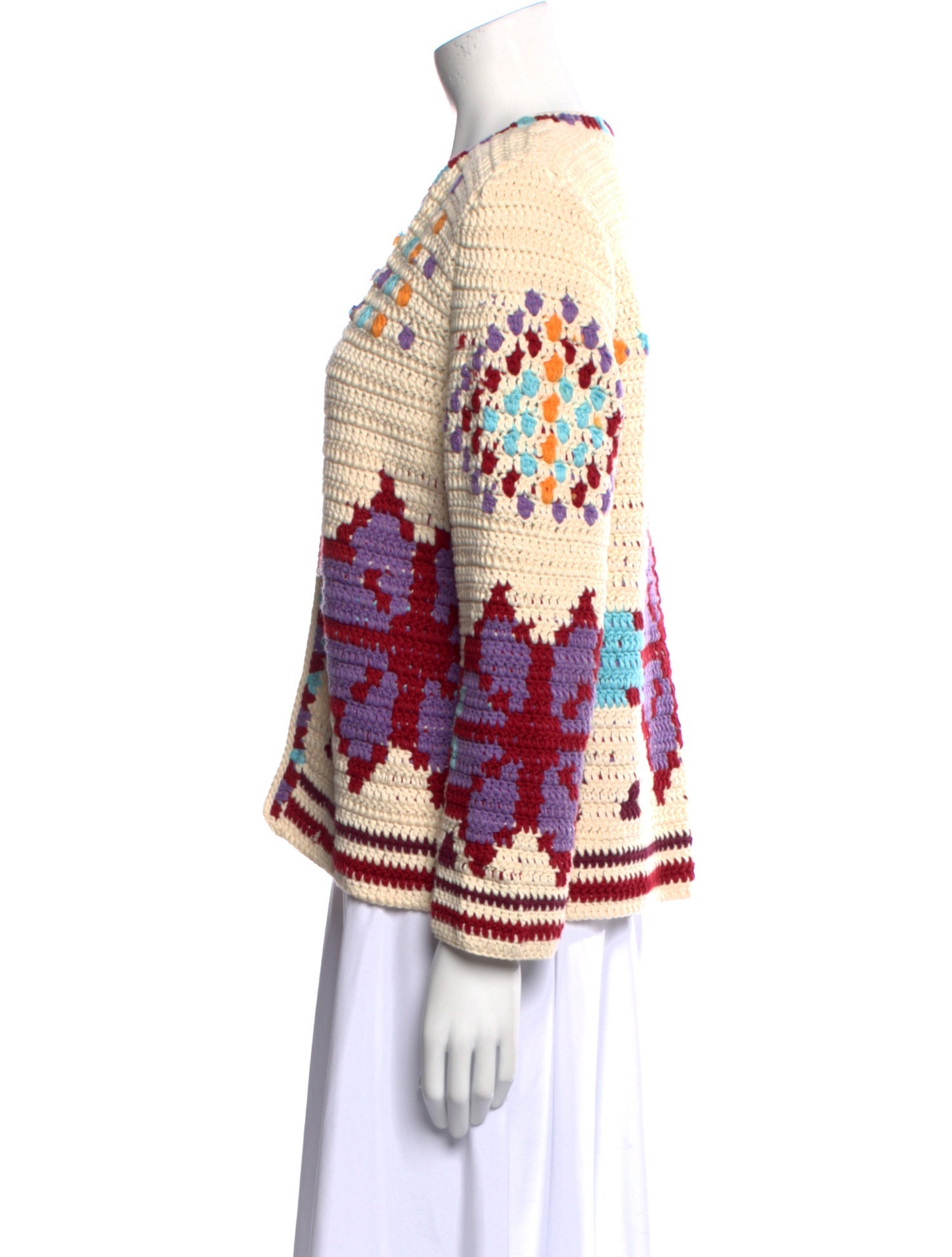 Hunter Bell Striped V-Neck Sweater