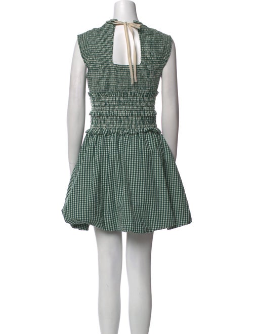 Hunter Bell Plaid Print Mini Dress